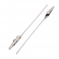 Uxcella Metal Non-insulated Electric Test Crocodile Alligator Clips 125mm Long 12pcs Silver Tone