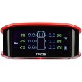 Tire Pressure Monitoring System Wireless Tpms Monitor 0-198psi 433mhz Red Rv With 6 Sensors Lcd Display Auto Sleep Mode Easy To