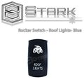Stark Laser Etched Led Rocker Switch Dual Light 20a 12v On Off 5pin Blue Roof Lights Design 