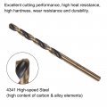 Uxcell 6pcs Jobber Drill Bits 3mm Black Nitride Gold Titanium Coated 4341 High Speed Steel Hss 135 Degree Split Point Twist For