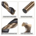Uxcell 6pcs Jobber Drill Bits 3mm Black Nitride Gold Titanium Coated 4341 High Speed Steel Hss 135 Degree Split Point Twist For