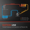 A-premium A C Suction Line Hose Assembly Compatible With Nissan Murano 2009-2014 V6 3 5l Compressor To Evap