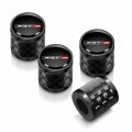 Ipick Image For Dodge Srt-8 Logo In Black On Real Carbon Fiber Barrel Aluminum Tire Valve Stem Caps