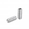 Uxcell 100pcs Hex Socket Grub Screw M4x10mm 304 Stainless Steel Head Set Screws Flat Point Bolt For Door Handles Light Fixture