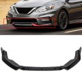 Front Lip Body Kit For Nissan Sentra 2020 2021 Gloss Black Bumper Protector Spoiler Bolt On Polypropylene Air Dam 