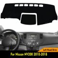 Hyzijin Car Dashboard Dash Board Cover Mat Carpet Compatible For Nissan Nv200 2010-2018 Left Hand Drive