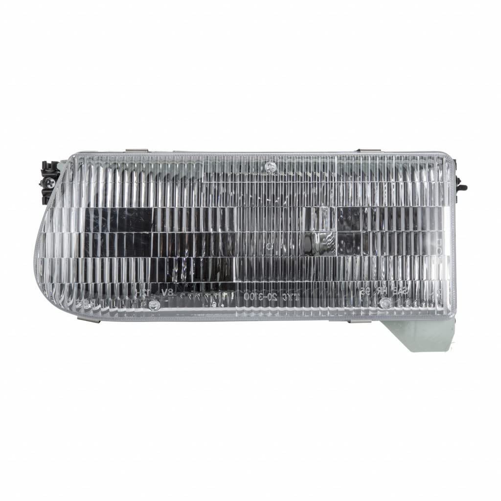 Mercury Mountaineer Headlight Assembly 1997 2001 Driver Side Capa Certified Fo2502122 F5tz 13008 B Halogen Clear Lens Black