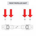 Caltric Front Propeller Drive Shaft Yoke Compatible With Kawasaki Bayou 300 Klf300c 4x4 1989 1990-2005
