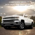 Grille Insert For Chevy Silverado 1500 2016 2017 2018 Chrome Kit Snap On Sliver