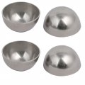 32mm Od 1mm Thickness 304 Stainless Steel Hollow Half Round Railing Balls 4pcs 