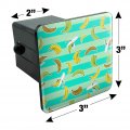 Ripe Bananas Pattern Tow Trailer Hitch Cover Plug Insert