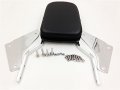 Smt-aluminum Backrest Sissy Bar Leather Pad Compatible With Honda Shadow Ace 1100 B00rudzfh8