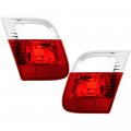 Epic Lighting Oe Style Replacement Inner Clear Red Rear Brake Tail Lights Assembly For Bmw 2002-2005 325i 325xi 330i 330xi Left 