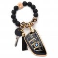Wristlet Key Fob Cover For Bmw 2 3 5 6 7 X1 X2 X3 X4 X5 X6 Series Anti Fingerprint Tpu Case And Beaded Silicone Keychain 