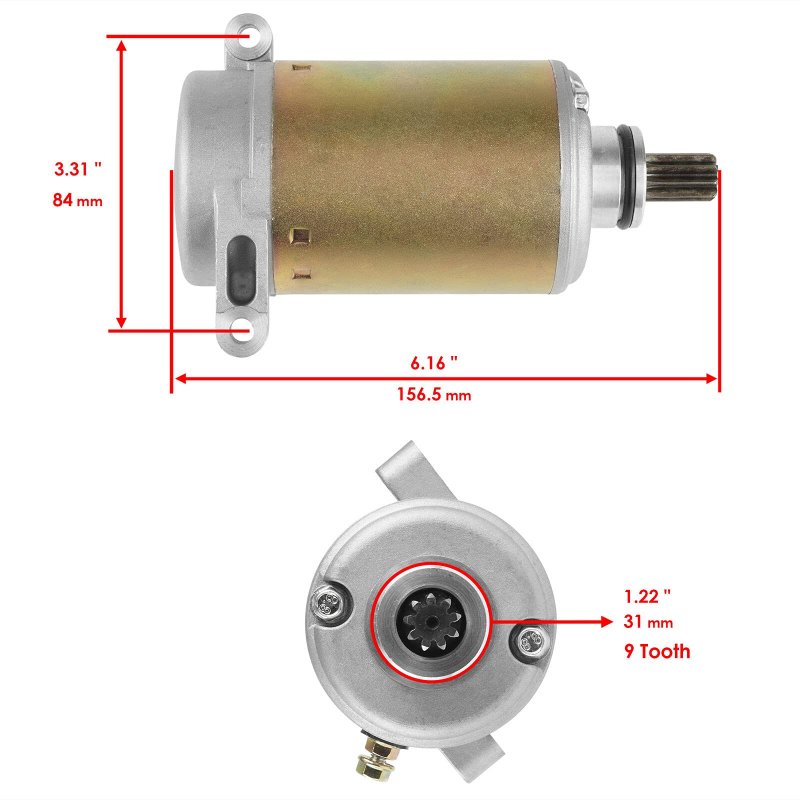 Starter For Yamaha Big Bear 350 400 Yfm350 Yfm400 New 1995-2012