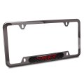 Ram 1500 Trx In Red Real Carbon Fiber Insert Gunmetal Black Stainless Steel License Plate Frame Official Licensed 