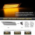 Vipmotoz Amber Led Strip Side Marker Light Front Fender Parking Lamp For 2005-2012 Porsche 997 911 Carrera 987 Boxster Cayman