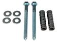 Vestil Cs-33-kit-2 Plastic Car Stop Concrete Hardware Kit With 2 Mounting Holes 