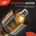 A-premium Rear Hvac Heater Blower Motor Assembly Compatible With Audi Volkswagen Vehicles Q7 2007-2015 Touareg 2004-2010