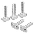 20pcs T-slot Bolts M6 X 20mm Hammer Head Bolt T Screw Drop-in Stud For 3030 Series Aluminum Extrusion Profile 304 Stainless 