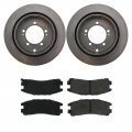 A-partrix Rear Disc Brake Pads And Rotors Kit Fits Mitsubishi 3000gt Stealth 1991 Diamante 1992 W586 