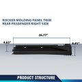 Rear Right Side Rocker Molding Panel Trim For Jeep Compass 2011-2017 5116128ac 05116128ac Black