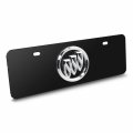Ipick Image Made For Buick 3d Chrome Metal Logo 12 X 4 25 European Look Black Half-size Stainless Steel License Plate