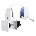 Uxcell Partition Support Bracket Adjustable Desk Divider Clamp Privacy Panel For 3 5-9mm Thick White