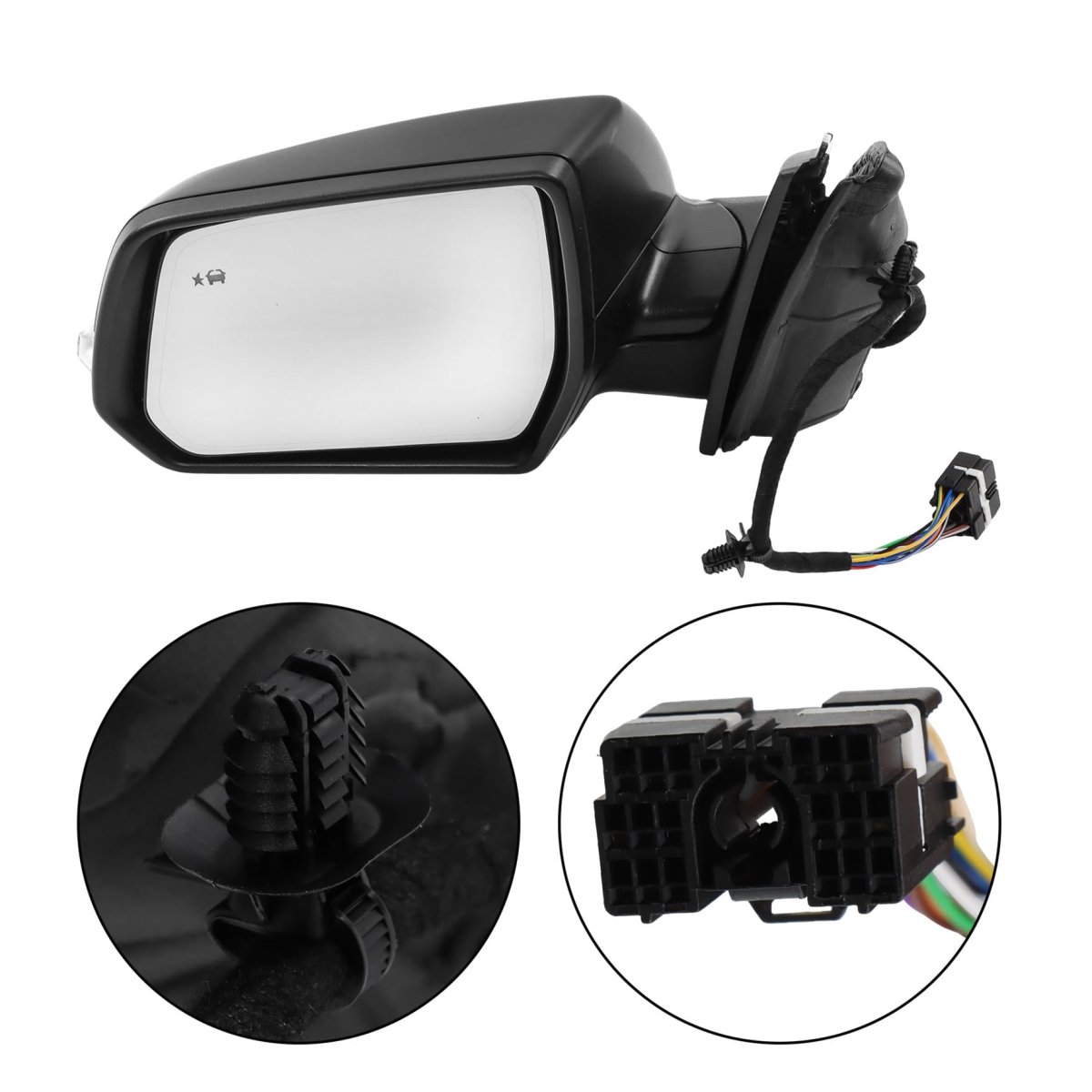 Left Side Power Heated Rearview Mirror 15-wire Connector