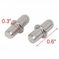 Uxcell 5mm Metal Furniture Cupboard Shelf Pins Pegs Supports Holder 20 Pcs
