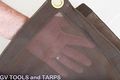 10 X Brown Mesh Screen Shade Tarp With Grommets Finished Size Approx 96 