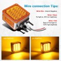 Partsam Led Pedestal Lights Amber Amber Double Face 39 Turn Signal Stud Mount Fender Side Marker For Heavy Truck Trailer