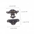 Jojofuny Camera Chest Closure Hasp Antique Vintage Lock Buckle Retro Latch Wooden Box Zinc Alloy Home Improvement Hinge Catch