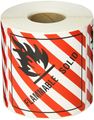Tape Logic Dl5770 Subsidiary-risk Dot Label Legend Flammable Solid With Graphic 4 Length X Width Roll Of 500 