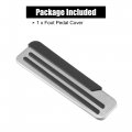 X Autohaux Foot Pedal Cover Non-slip No Drill Metal Accelerator Covers For Nissan Infiniti Q50 Q50l Q60 G25 Silver Tone