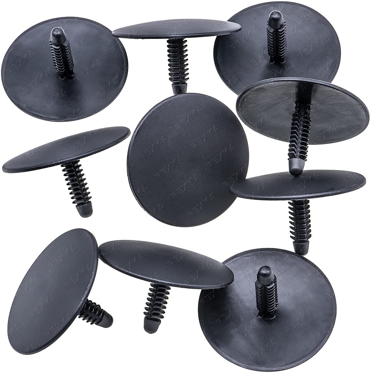 10pcs Trim Panel Retainer Clip For Ford N803387 N803387-s300 And Dodge Ram 6505302aa Bumper Face Bar Push Pin Insulator Black