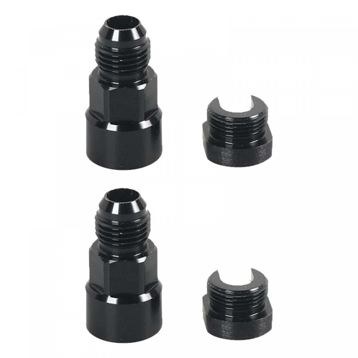2pack 6an Fuel Adapter Fit For To 3 8 Or 5 16 Gm Quick Connect W Thread Efi Female