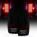 Acanii For 1999-2007 Ford F250 Superduty 97-03 F150 Black Housing Smoked Lens Led Tail Lights Brake Lamps Left Right