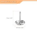 Upholstery Tacks Nail Pins For Furniture 50 Pcs 11x17mm Carbon Steel Thumb Tack Home Sofa Diy Decorative Heads Silver Tone