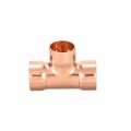 Uxcell 7 8-inch X 3 4-inch Copper Reducing Tee Pressure Pipe Fitting Conector For Plumbing Supply And Refrigeration 2pcs
