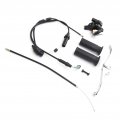 Akozon Throttle Grip Cable Brake Lever Ignition Switch Kit Handle Fit For Yzinger 50 Peewee Pw50 