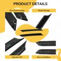 Kuafu Windshield A-pillar Trim Compatible With 2012-2017 Hyundai Veloster Replacement For 86170-2v000 86180-2v000 Windscreen