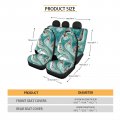 Forchrinse South Indian Navajo Stripe Car Seat Covers Full Set Of 10pack Auto Accessories For Women Steering Wheel Belt