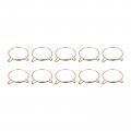 Uxcell Fuel Line Hose Clips 10pcs 60mm Id Fit 61 5-62mm Od 65mn Steel Water Pipe Air Tubing Spring Clamps For Motorcycle