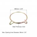 Uxcell Fuel Line Hose Clips 10pcs 60mm Id Fit 61 5-62mm Od 65mn Steel Water Pipe Air Tubing Spring Clamps For Motorcycle