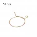 Uxcell Fuel Line Hose Clips 10pcs 60mm Id Fit 61 5-62mm Od 65mn Steel Water Pipe Air Tubing Spring Clamps For Motorcycle