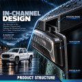 In Channel Window Deflectors For Chevy Silverado Gmc Sierra 1500 2014 2018 2500hd 3500hd 2015 2019 And Ltd Double Cab Smoky