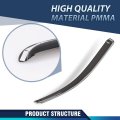 In Channel Window Deflectors For Chevy Silverado Gmc Sierra 1500 2014 2018 2500hd 3500hd 2015 2019 And Ltd Double Cab Smoky