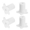 4pcs Cable Grommet For 5 8 Inch Wall Hole Silicone Routing Kit Anti-slip Pass Through Accessories Ethernet White 