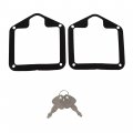 Waltyotur 4 Trailer Door Latch T-handle Locking Stainless Steel Folding T Handle For Camper Rv Truck Toolbox With Gasket And